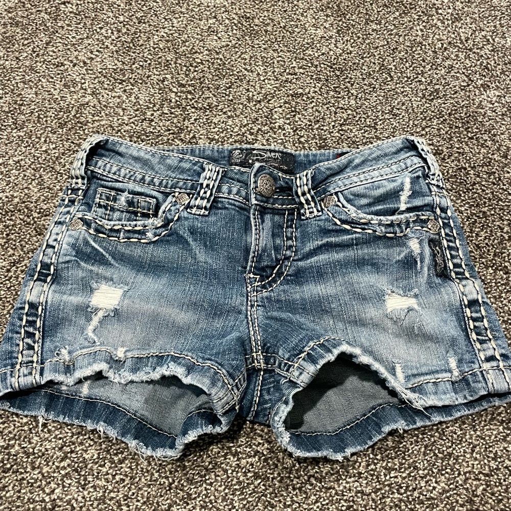 Women’s “silver” Jean shorts